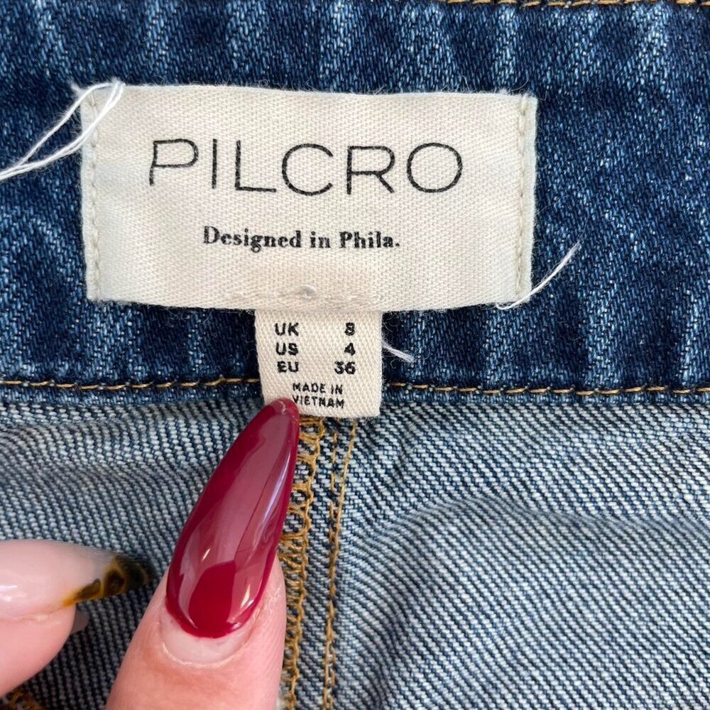Pilcro By Anthropologie Dark Wash Denim Skirt - Picture 7 of 7
